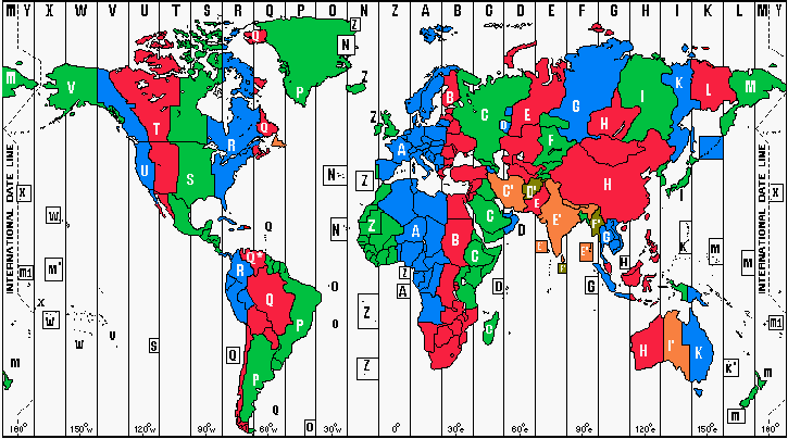 Real Time Zone Map World Time Zone Map