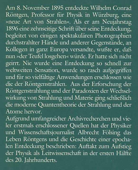 Wilhelm Conrad Rntgen